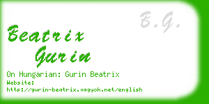 beatrix gurin business card